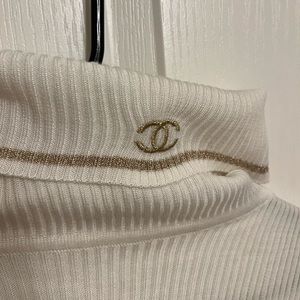 White Chanel Turtleneck